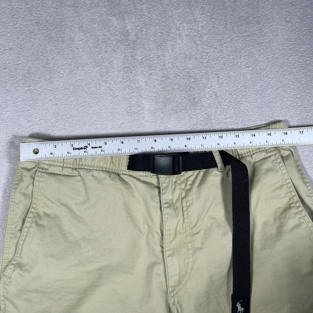 Polo Ralph Lauren Pants Mens Large Khaki Belted Chino Stretch Casual Classic Fit